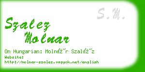 szalez molnar business card